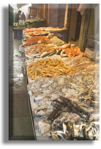 seafood at the Venice fish market
