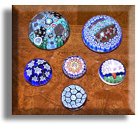 Murano glass paper weights