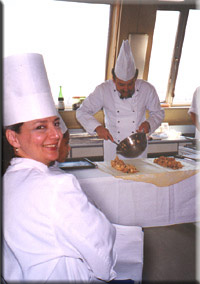 smiling chef in kitchen